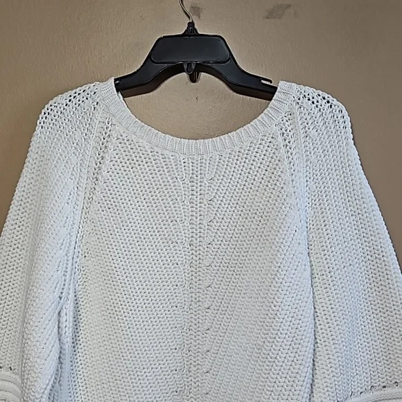 Anthropologie White Knit Sweater - Picture 5 of 13